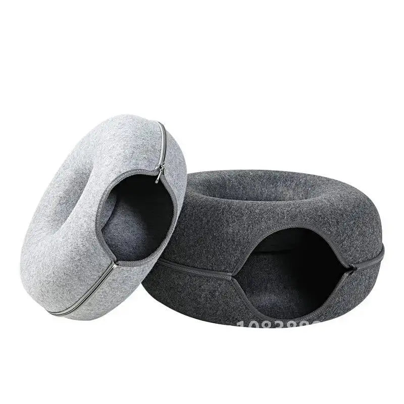 Cat donut tunnel/bed (scratch and bite resistant)